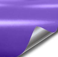 🚗 60-inch x 1-foot vvivid8 matte purple car wrap vinyl roll with air release - 3mil thickness logo