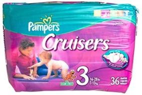 img 4 attached to 👶 Pampers Cruisers Size 3 Diapers, Jumbo Pack - 36 count