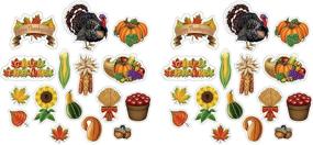 img 1 attached to Beistle 90753 Thanksgiving Cutouts Multicolored