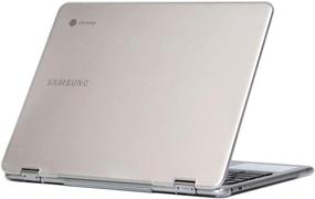 img 4 attached to 📦 mCover Hard Shell Case for 2018 12.2" Samsung ChromeBook Plus XE521QAB XE525QBB series (Not Compatible with older XE513C24 / XE510C24 / XE303C12 / XE500C12 / XE503C12 models) - Clear