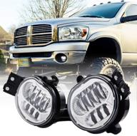 улучшенные противотуманные фары led для автомобиля dodge ram 1500 2002-2008г. и ram 2500/3500 2003-2009г. - комплект из 2-х фар логотип