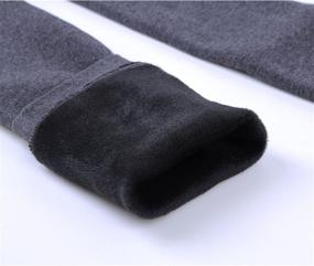 img 1 attached to Innabella Winter Viscose Melange Leggings with Fleece Lining for Girls - Cozy Warmth in Velvet