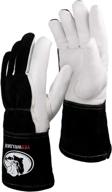 high dexterity tig welding gloves with top grain leather by yeswelder - premium quality, true-fit large logo