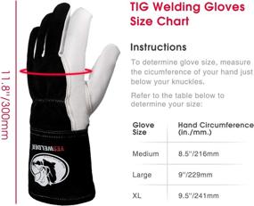 img 2 attached to High Dexterity TIG Welding Gloves with Top Grain Leather by YESWELDER - Premium Quality, True-Fit Large