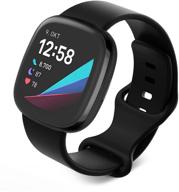 🌈 силиконовые узкие браслеты acrbiutu для versa 2/versa/versa lite/versa se - стильные тонкие браслеты с металлической пряжкой. логотип