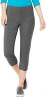 🩳 hanes women's stretch jersey capri: ultimate comfort for active women логотип