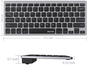 img 2 attached to 🖥️ iPad and iPhone Bluetooth Keyboard and Mouse – Wireless Keyboard and Mouse Compatible with iPad Pro, iPad Mini, iPad Air (iPadOS 13 / iOS 13 and Above) - Gray