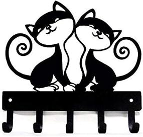 img 2 attached to Metal Peddler Twin Cats Hanger