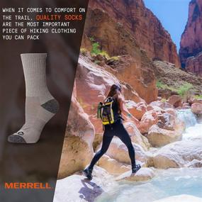 img 2 attached to 🧦 Комфортные и прочные носки для походов Merrell для женщин - набор из 3 пар (низкие/часть голени/высокие)