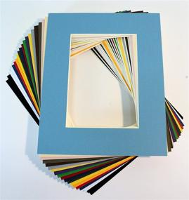 img 1 attached to Vibrant Mixed Colors Picture Mats - Pack of 25, 5x7 Size with White Core Bevel Cut for 4x6 Photos