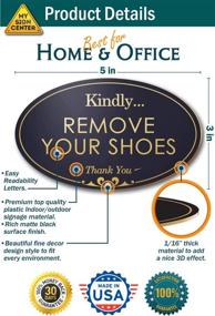 img 3 attached to 🚫 Enhance Your Space with the Kindly Remove Shoes Engraved Sign