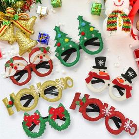 img 2 attached to JAKADYUKS Christmas Ornaments Decorations Eyeglasses