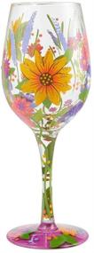 img 1 attached to 🌺 Enesco Designs by Lolita Garden Hand-Painted Artisan Wine Glass: Vibrant Multicolor Masterpiece