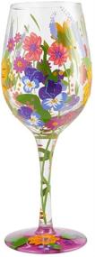 img 2 attached to 🌺 Enesco Designs by Lolita Garden Hand-Painted Artisan Wine Glass: Vibrant Multicolor Masterpiece