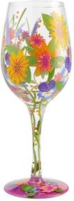 img 4 attached to 🌺 Enesco Designs by Lolita Garden Hand-Painted Artisan Wine Glass: Vibrant Multicolor Masterpiece