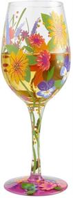 img 3 attached to 🌺 Enesco Designs by Lolita Garden Hand-Painted Artisan Wine Glass: Vibrant Multicolor Masterpiece