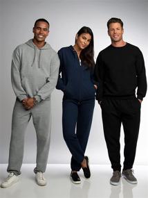 img 2 attached to Men's Fruit of the Loom Eversoft Fleece Sweatpants: Clothing for Active Lifestyles