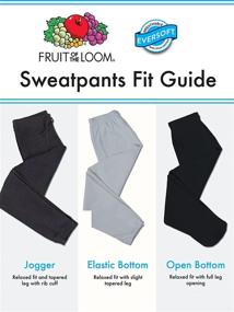 img 1 attached to Men's Fruit of the Loom Eversoft Fleece Sweatpants: Clothing for Active Lifestyles