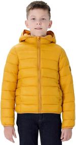 img 4 attached to 🧥 SOLOCOTE Yellow Windproof SLN2108 Lightweight Boys' Clothing: Water Resistant Jackets & Coats for 11-12Y