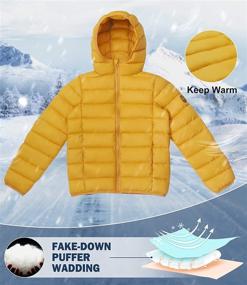 img 1 attached to 🧥 SOLOCOTE Yellow Windproof SLN2108 Lightweight Boys' Clothing: Water Resistant Jackets & Coats for 11-12Y