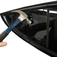 🔒 clearplex ay customs rear corner window protection film - enhanced security for tesla model 3 to prevent break-ins logo