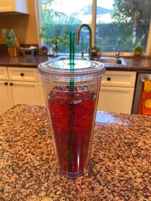 img 2 attached to 🥤 Stay Cool with California Straws: Insulated Acrylic Tumblers