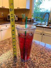 img 1 attached to 🥤 Stay Cool with California Straws: Insulated Acrylic Tumblers