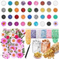 ultimate 79 pcs resin glitter and accessories kit: acejoz resin jewelry making supplies with glitter, pigment, mylar flakes, dried flowers, foil flakes, and tweezer for diy crafts logo