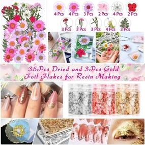 img 3 attached to Ultimate 79 PCS Resin Glitter and Accessories Kit: Acejoz Resin Jewelry Making Supplies with Glitter, Pigment, Mylar Flakes, Dried Flowers, Foil Flakes, and Tweezer for DIY Crafts