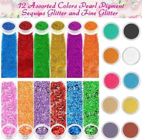 img 1 attached to Ultimate 79 PCS Resin Glitter and Accessories Kit: Acejoz Resin Jewelry Making Supplies with Glitter, Pigment, Mylar Flakes, Dried Flowers, Foil Flakes, and Tweezer for DIY Crafts