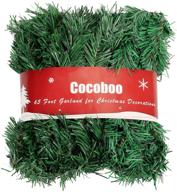 🎄 enhance your festive atmosphere with cocoboo 65 feet soft green christmas garland decorations logo