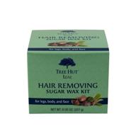 tree hut bare sugar wax hair removal kit, 8 oz. logo