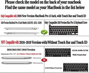 img 3 attached to 🎛️ AOGGY MacBook Pro 13 Inch Case 2020 Version A2338 M1/A2251/A2289, Light Yellow Plastic Hard Shell Case with Keyboard Cover, Compatible with 2020 Mac Pro 13 with Touch Bar/ID