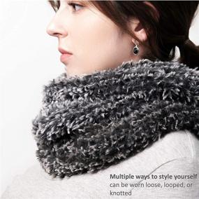 img 3 attached to ANVI HOME Winter Knitted Women's Accessories for Cold Weather