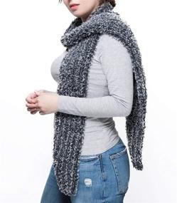 img 4 attached to ANVI HOME Winter Knitted Women's Accessories for Cold Weather