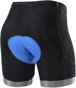 img 3 attached to BALEAF Men's 6-Inch Bike Shorts with 4D Padded Pockets - Mountain Liner for Cycling, Biking, and Bicycle Riding