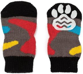 img 4 attached to 🧦 Stay in Control: Akopawon 4 Pcs Anti-Slip Pet Dog Cat Socks for Indoor Wear with Paw Protecting Rubber Reinforcement