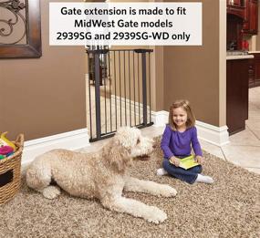 img 1 attached to Midwest Steel Pet Gate Extension: Broadening Boundaries for Your Pet's Safety
