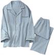 cotton pajama sleepwear stripe sleeve men's clothing logo