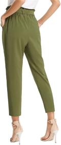 img 3 attached to 👖 Stylish & Flattering: GRACE KARIN Women's Paper Bag Waist Slim Fit Pants for Office & Casual Wear