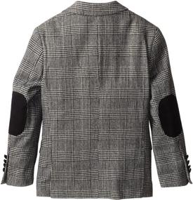 img 2 attached to 🧥 Warm and Stylish: a.x.n.y Big Boys' Wool-Blend Plaid Blazer