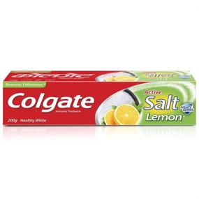 img 4 attached to Colgate Active Lemon & Salt Toothpaste 🍋 - 200 g: For a Naturally Healthy White Smile