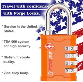 img 2 attached to 🔒 Secure Your Travel with an Orange Approved Combination Padlock