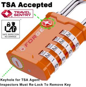 img 3 attached to 🔒 Secure Your Travel with an Orange Approved Combination Padlock