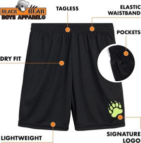 img 3 attached to Black Bear Boys Active Shorts Boys' Clothing ~ Active