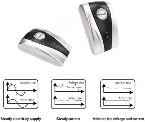 img 3 attached to 🔌 Экономия энергии, Энергосберегающий 2-х пак: Эффективное устройство для дома и офиса для безопасного, надежного экономии электроэнергии (с американской вилкой)