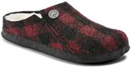 birkenstock zermatt plaid wool shearling boys' shoes for clogs & mules logo