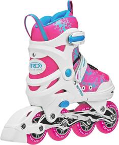 img 1 attached to 🛼 Roller Derby ION 7.2 Girl's Adjustable Inline Skates: Enhance Skating Performance with Adjustable Sizing