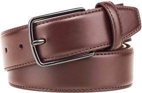 img 4 attached to 👔 Tall Brown Men's Belt: The Perfect Addition to Your Wardrobe!