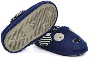 img 1 attached to 🐶 Enteer Baby Fluffy Doggy Slippers for Boys – Cute and Cozy Shoe Slippers